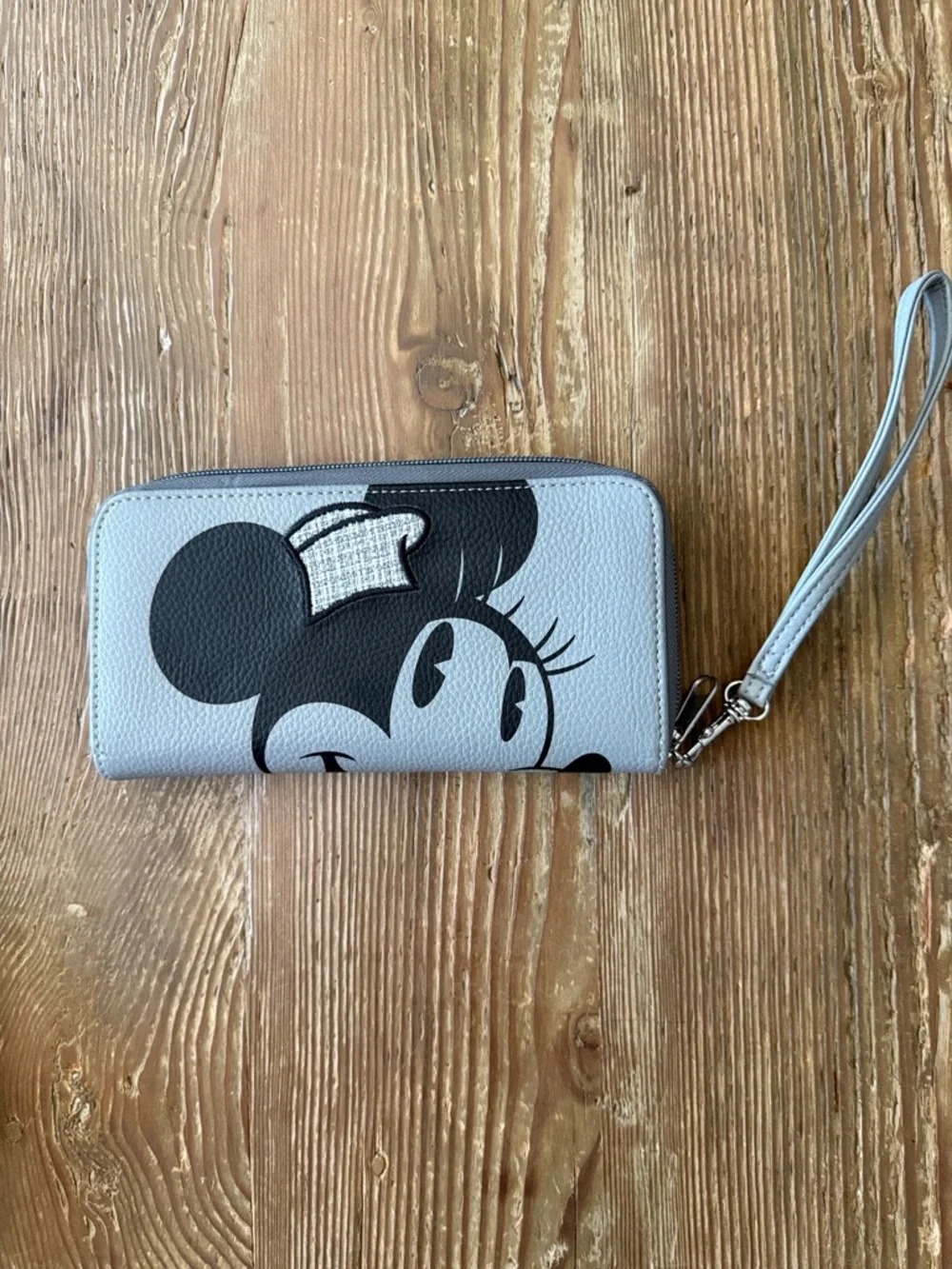 Disney Gray & Black Mickey Wristlet Clutch